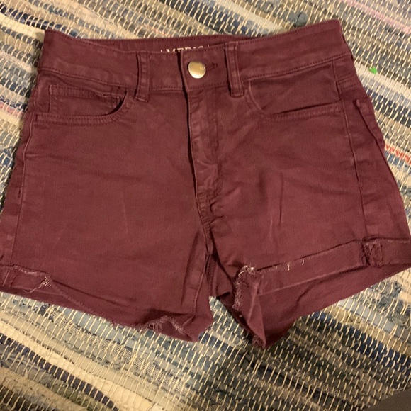 American eagle maroon shorts - Picture 1 of 2